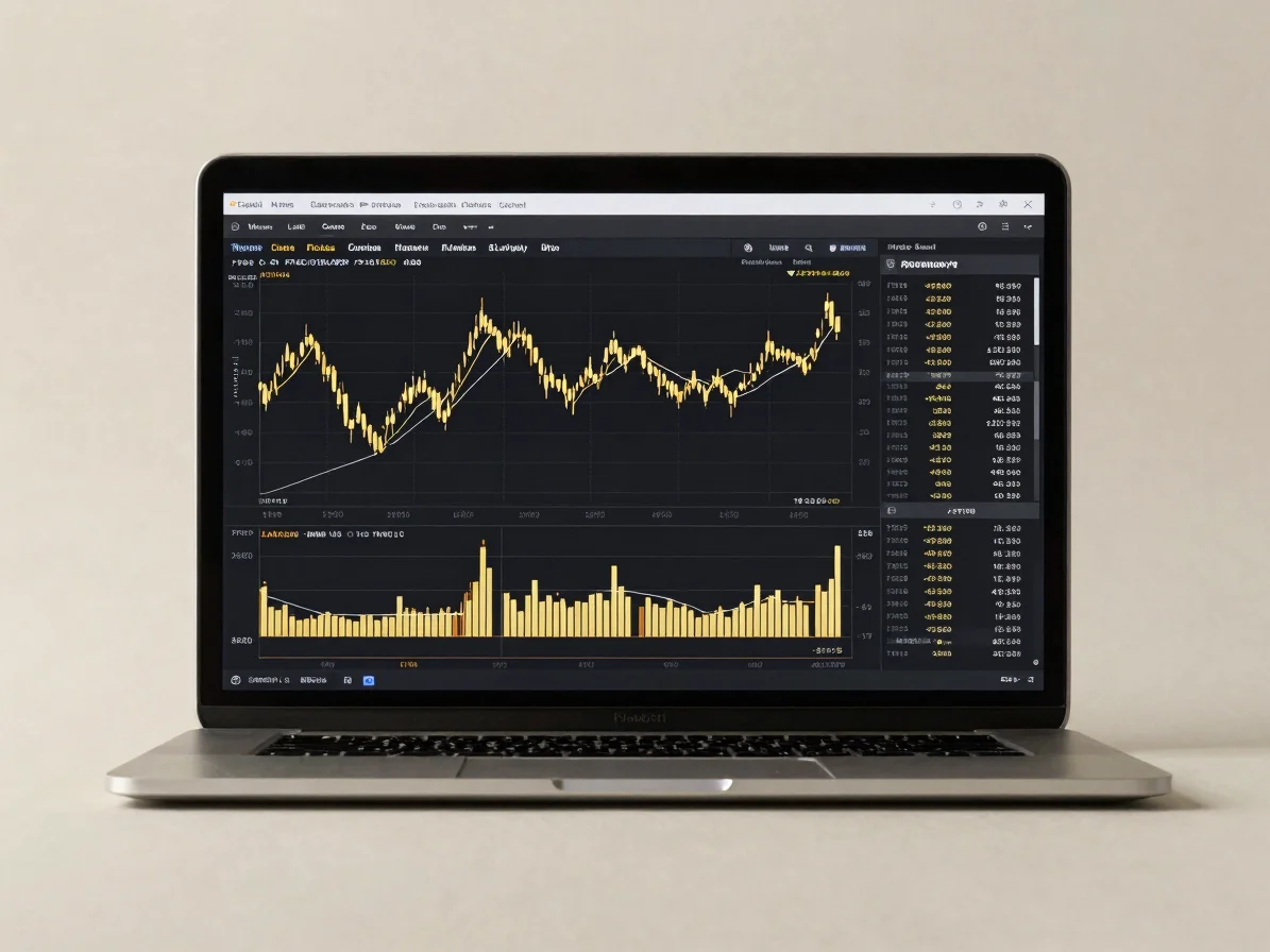 Close, legible view of a trading platform displaying a multi-time